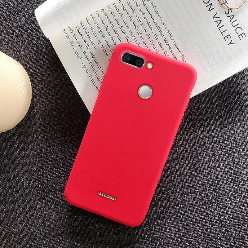 Xiaomi Redmi 6 Kuori Kuoret Kiinteä Väri Luova All Inclusive Punainen Suojaus