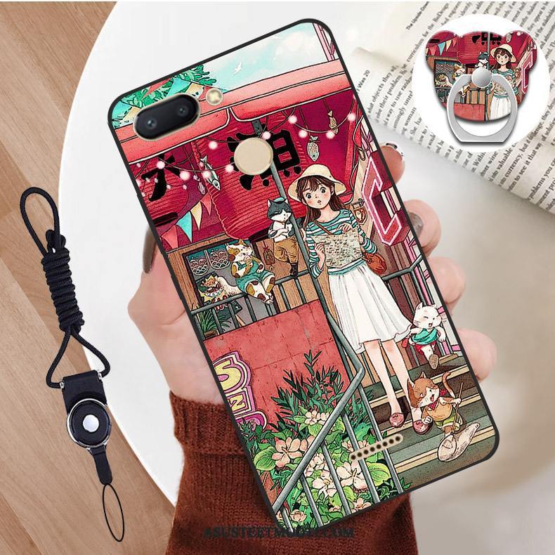 Xiaomi Redmi 6 Kuori Kuoret Pieni Puhelimen Opiskelija Trendi Musta