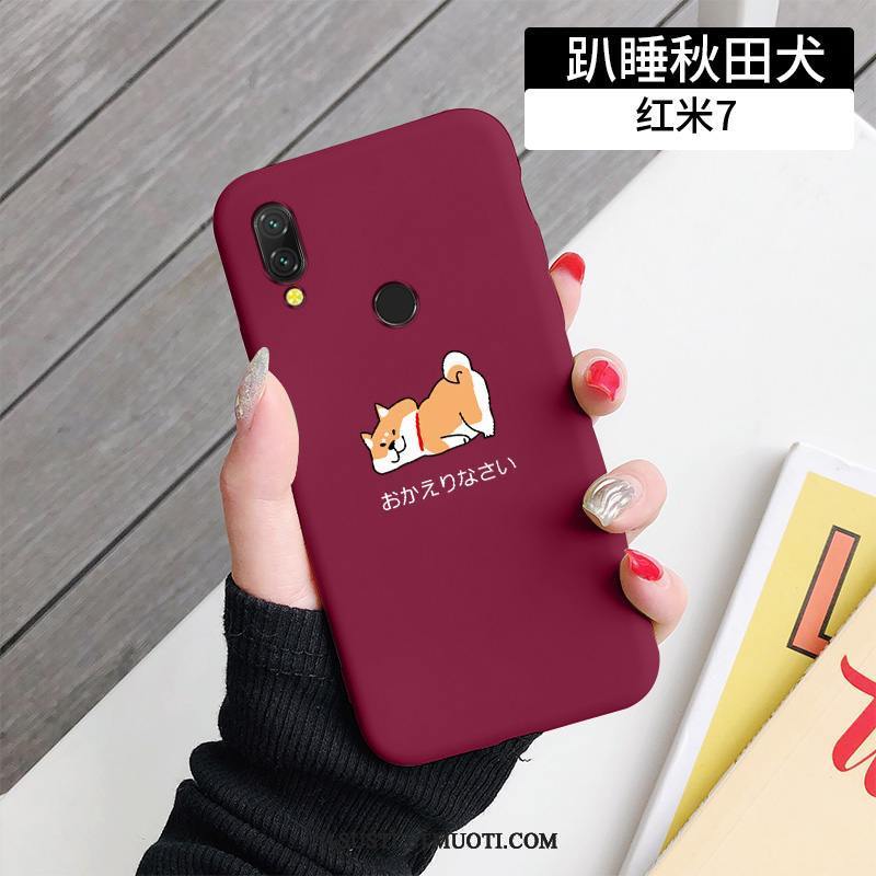 Xiaomi Redmi 7 Kuoret Kotelo Puhelimen Ihana Suojaus Pesty Suede