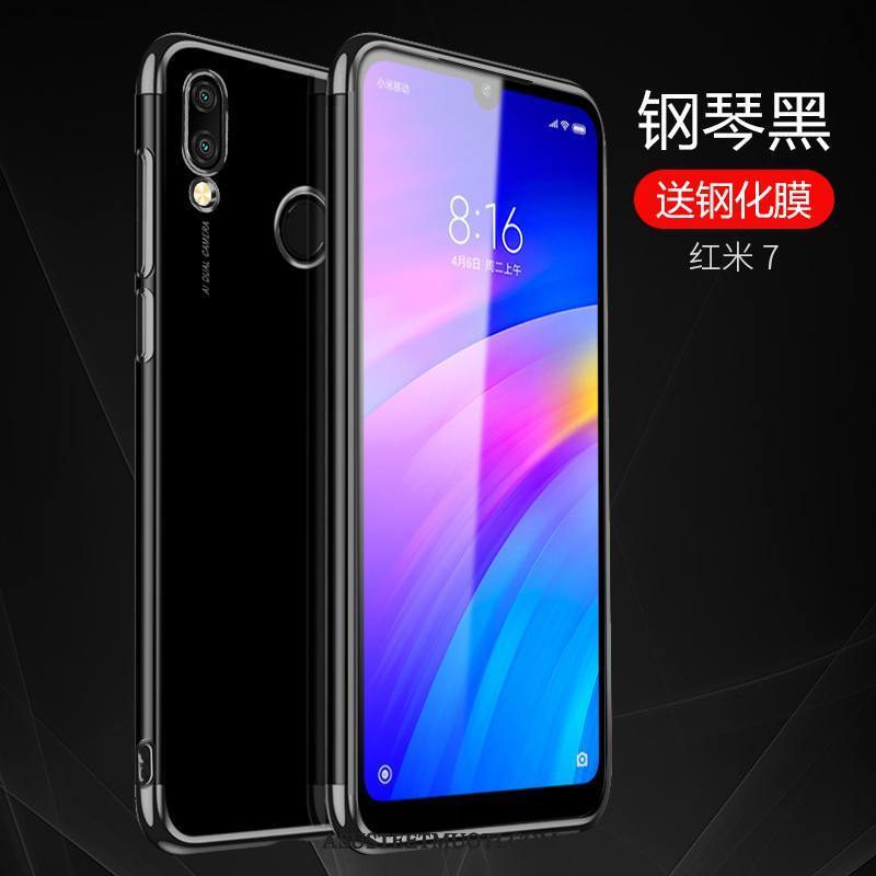 Xiaomi Redmi 7 Kuoret Suojaus Punainen Kuori Kotelo Musta