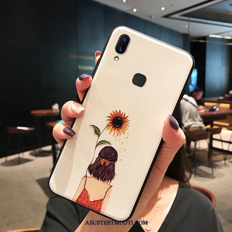 Xiaomi Redmi 7 Kuori Kuoret Kohokuviointi Puhelimen Yksinkertainen Silikoni Pesty Suede