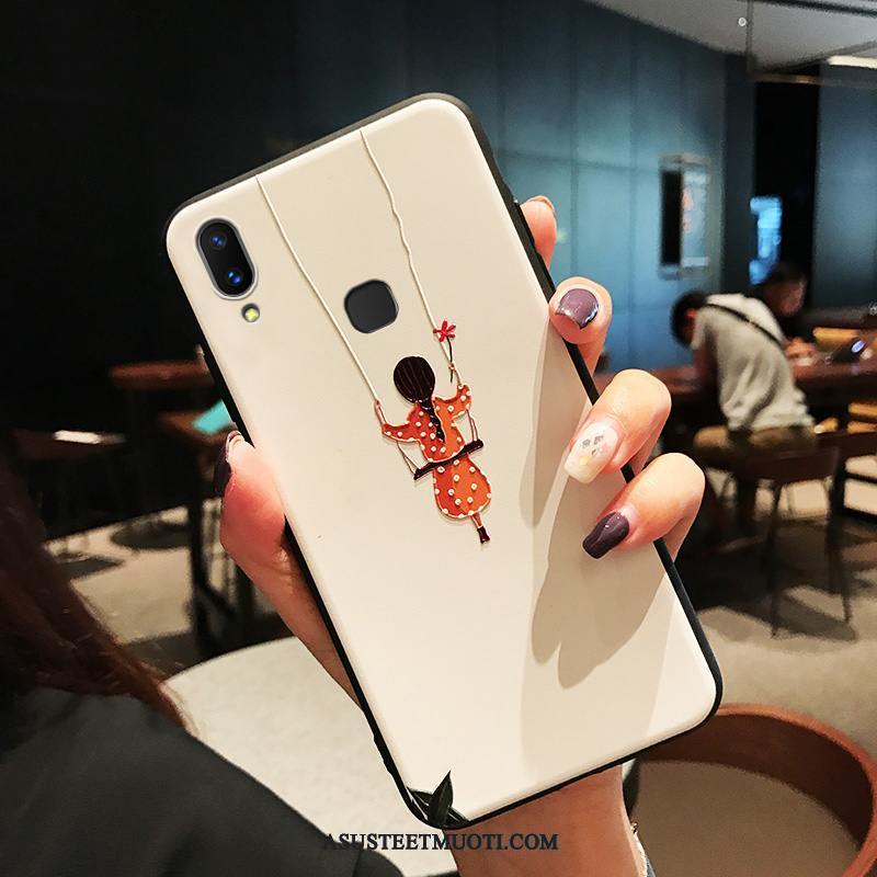 Xiaomi Redmi 7 Kuori Kuoret Kohokuviointi Puhelimen Yksinkertainen Silikoni Pesty Suede