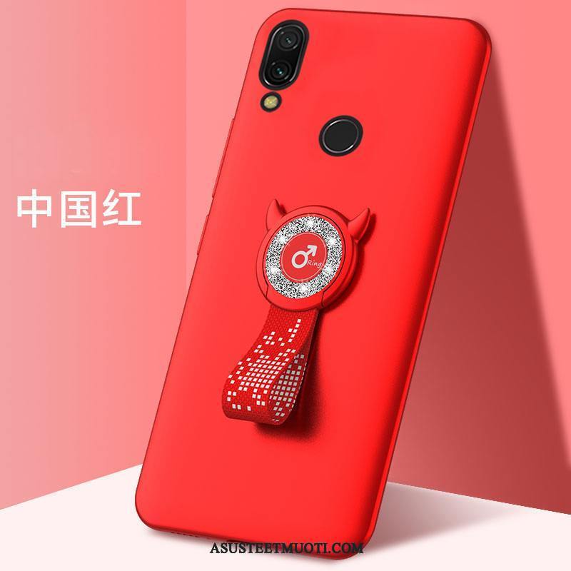 Xiaomi Redmi 7 Kuori Kuoret Sarjakuva Musta Murtumaton Kotelo Kova