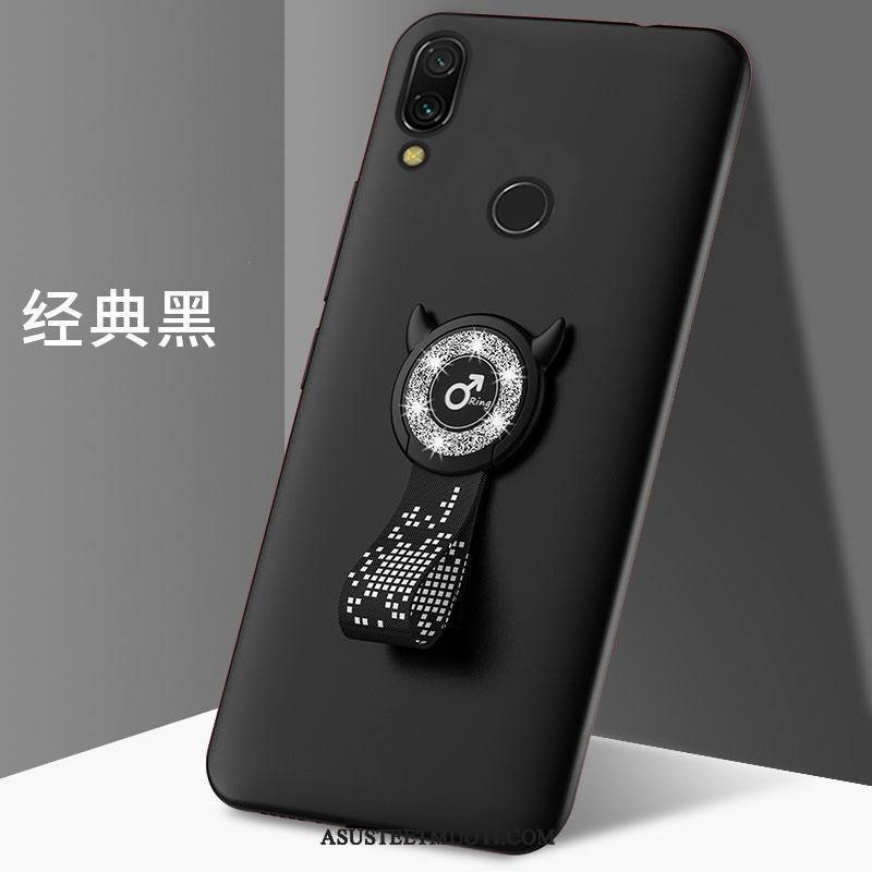 Xiaomi Redmi 7 Kuori Kuoret Sarjakuva Musta Murtumaton Kotelo Kova