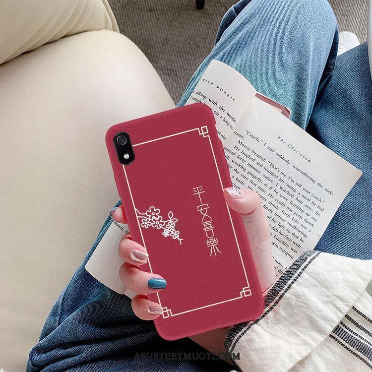 Xiaomi Redmi 7a Kuoret Pehmeä Neste Murtumaton Punainen Puhelimen Ohut