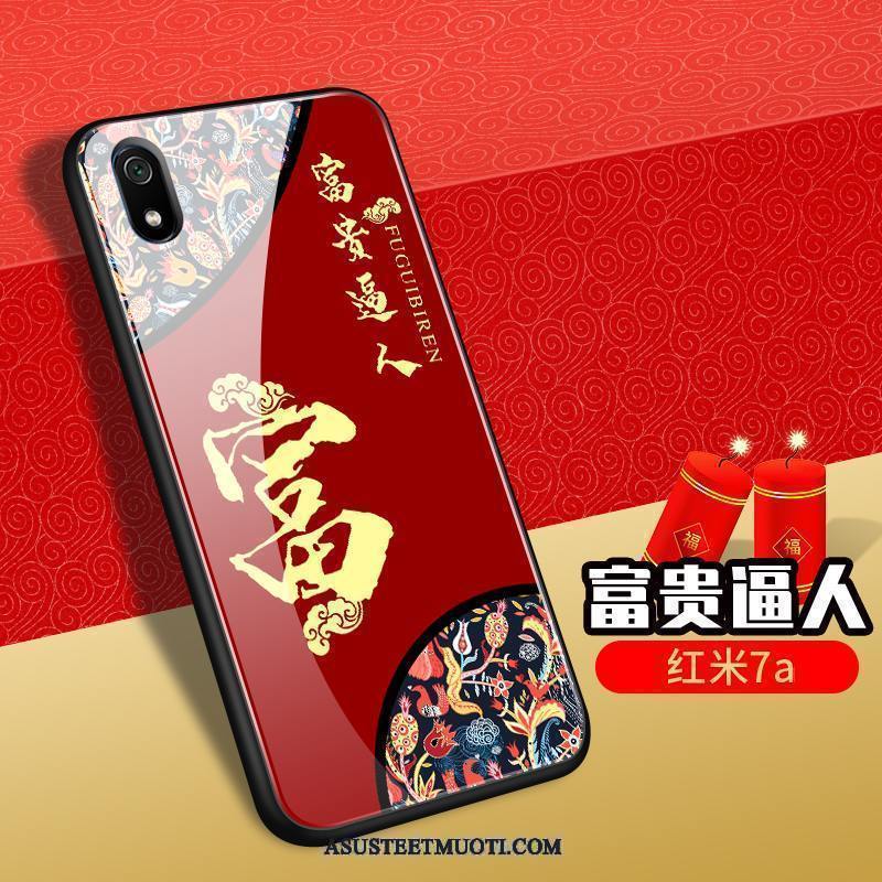 Xiaomi Redmi 7a Kuoret Suojaus Kuori Punainen Pieni Kotelo