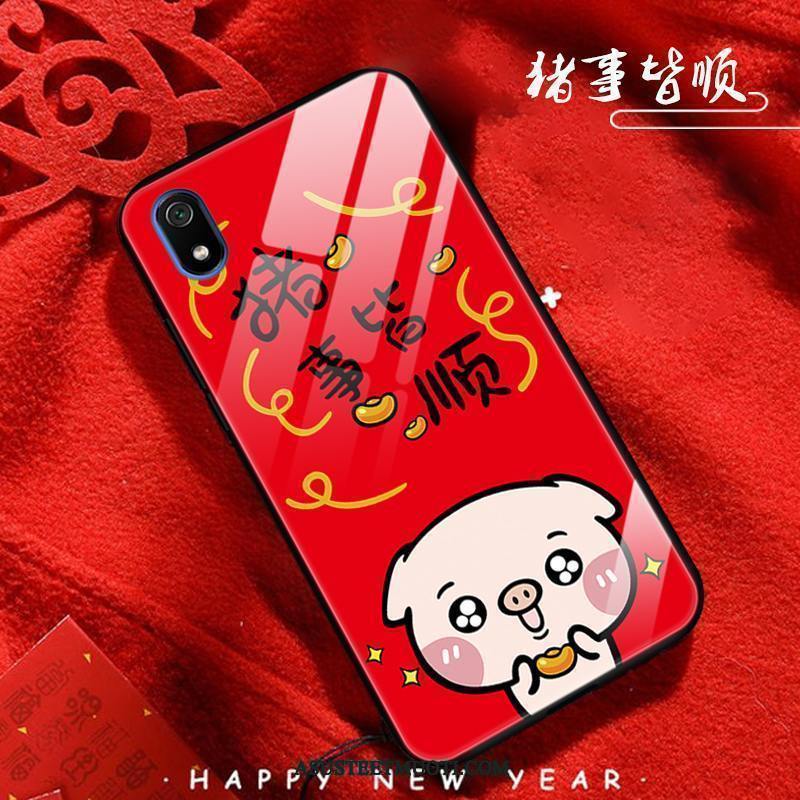 Xiaomi Redmi 7a Kuori Kuoret Festivaali Punainen Murtumaton Lasi Kova