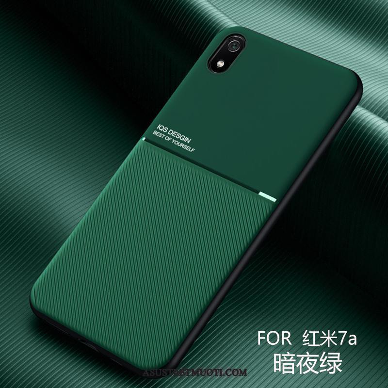 Xiaomi Redmi 7a Kuori Kuoret Näytönsuojus Nahka Ohut Ultra Punainen