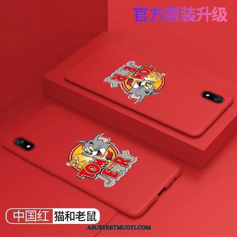Xiaomi Redmi 7a Kuori Kuoret Suojaus Puhelimen Net Red Pesty Suede All Inclusive