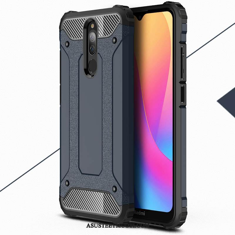 Xiaomi Redmi 8 Kuoret Kova Murtumaton Pieni Punainen Suojaus