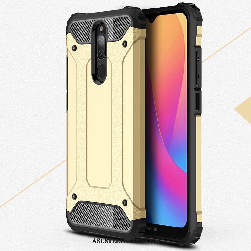 Xiaomi Redmi 8 Kuoret Kova Murtumaton Pieni Punainen Suojaus