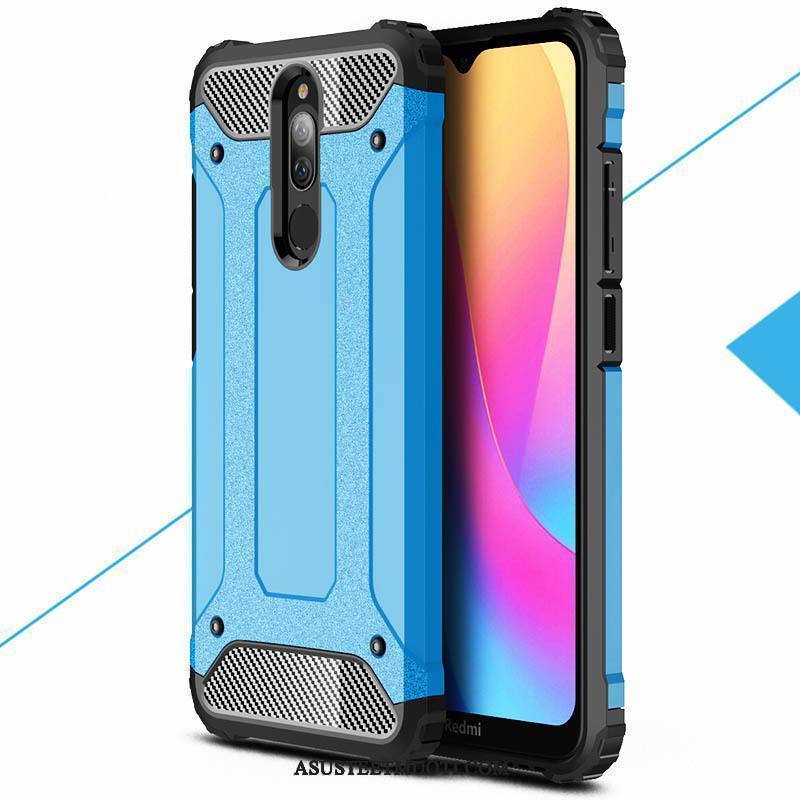 Xiaomi Redmi 8 Kuoret Kova Murtumaton Pieni Punainen Suojaus