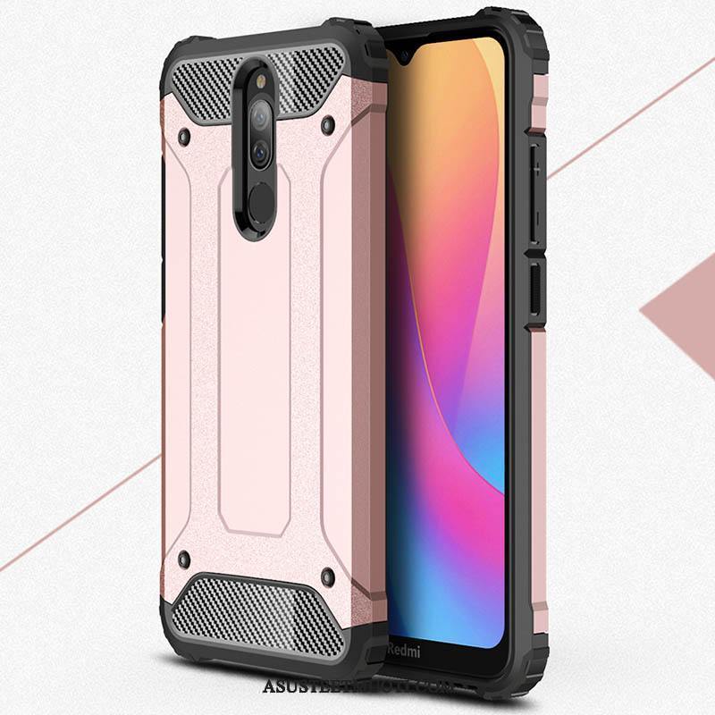 Xiaomi Redmi 8 Kuoret Kova Murtumaton Pieni Punainen Suojaus