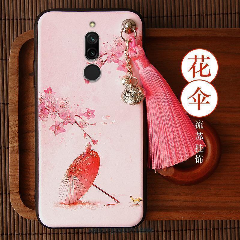 Xiaomi Redmi 8 Kuoret Puhelimen Punainen All Inclusive Pesty Suede Fringed