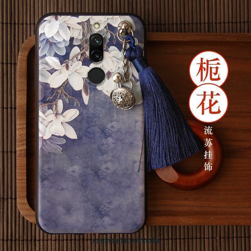 Xiaomi Redmi 8 Kuoret Puhelimen Punainen All Inclusive Pesty Suede Fringed