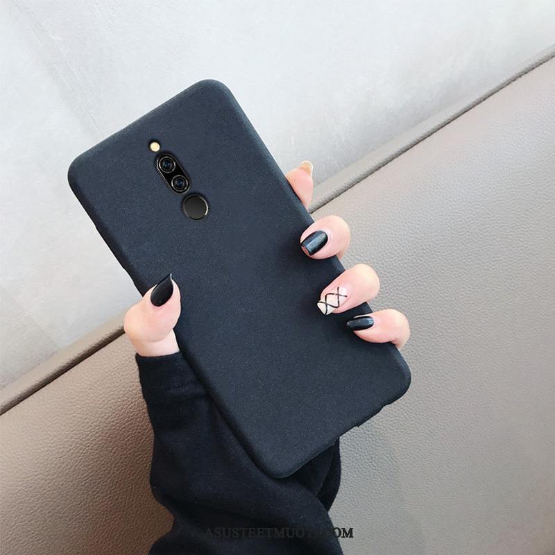 Xiaomi Redmi 8 Kuori Kuoret Harmaa Pieni Ohut Magneettinen Pesty Suede