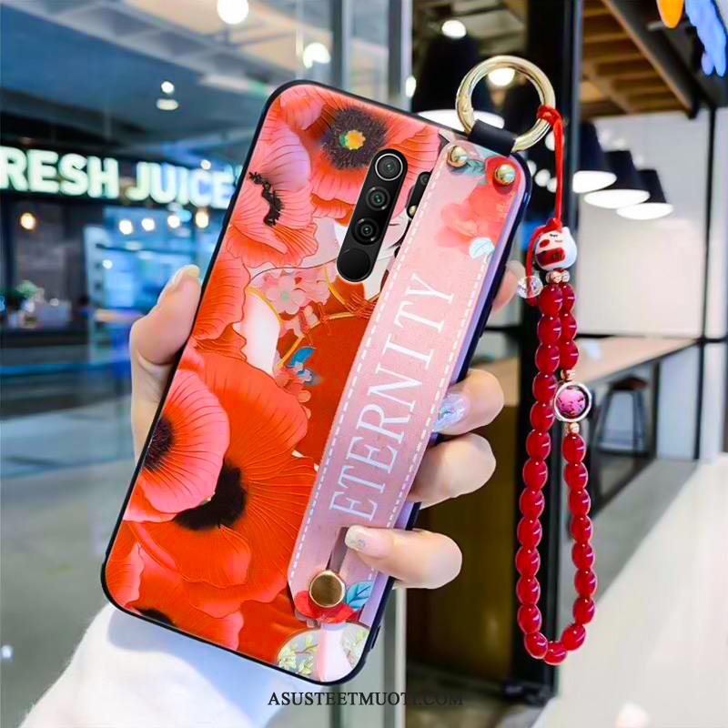 Xiaomi Redmi 9 Kuoret All Inclusive Jauhe Punainen Kiinalainen Tyyli Kuori