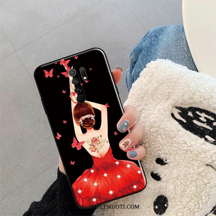 Xiaomi Redmi 9 Kuori Kuoret Murtumaton Maalaus Suojaus Net Red Kotelo