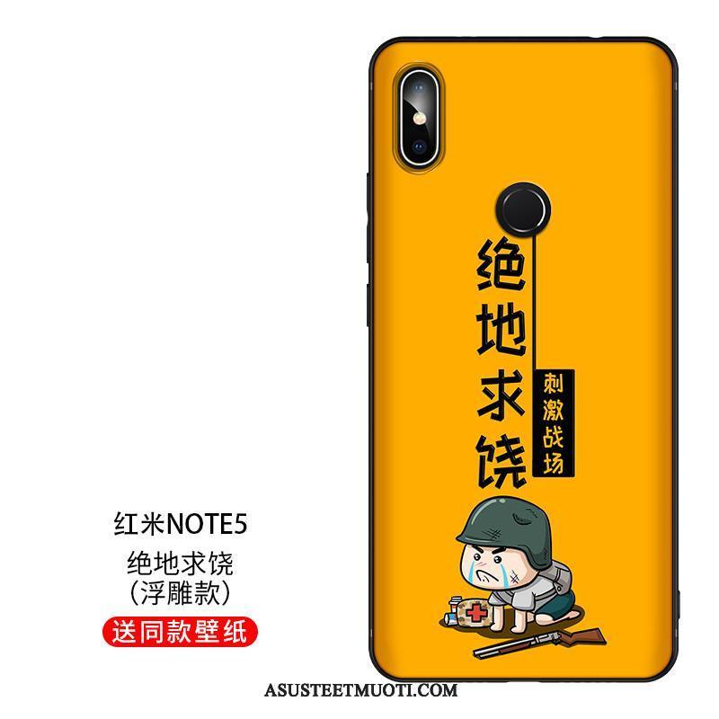 Xiaomi Redmi Note 5 Kuoret Kuori Persoonallisuus Luova Kotelo Keltainen