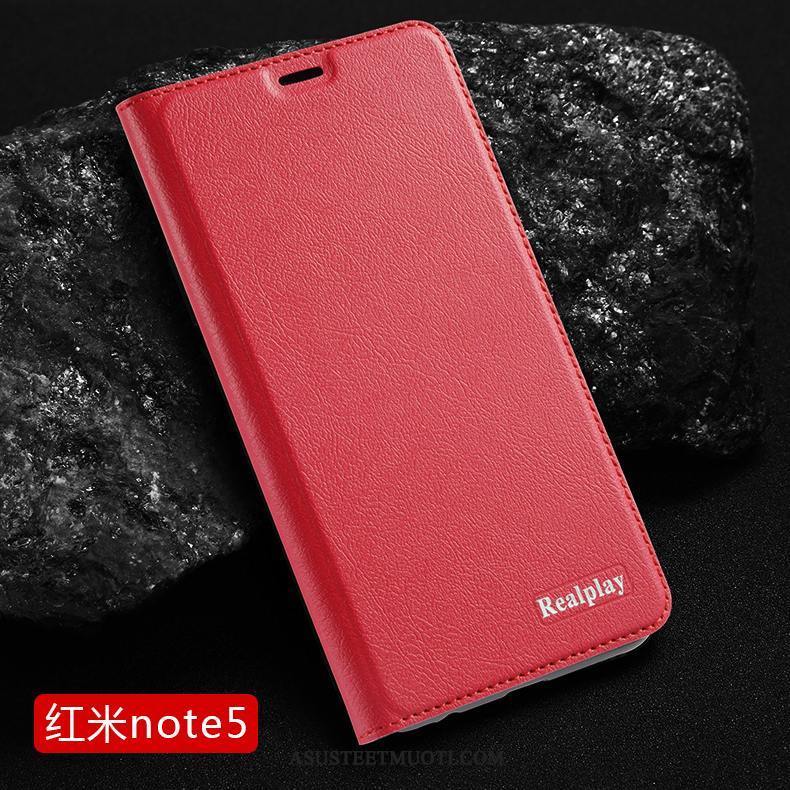 Xiaomi Redmi Note 5 Kuoret Punainen Puhelimen Kotelo Suojaus Kuori
