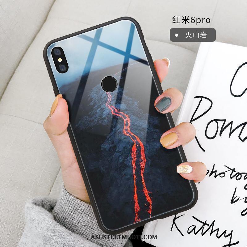 Xiaomi Redmi Note 6 Pro Kuoret Punainen Kuori Takakansi Pehmeä Neste Luova