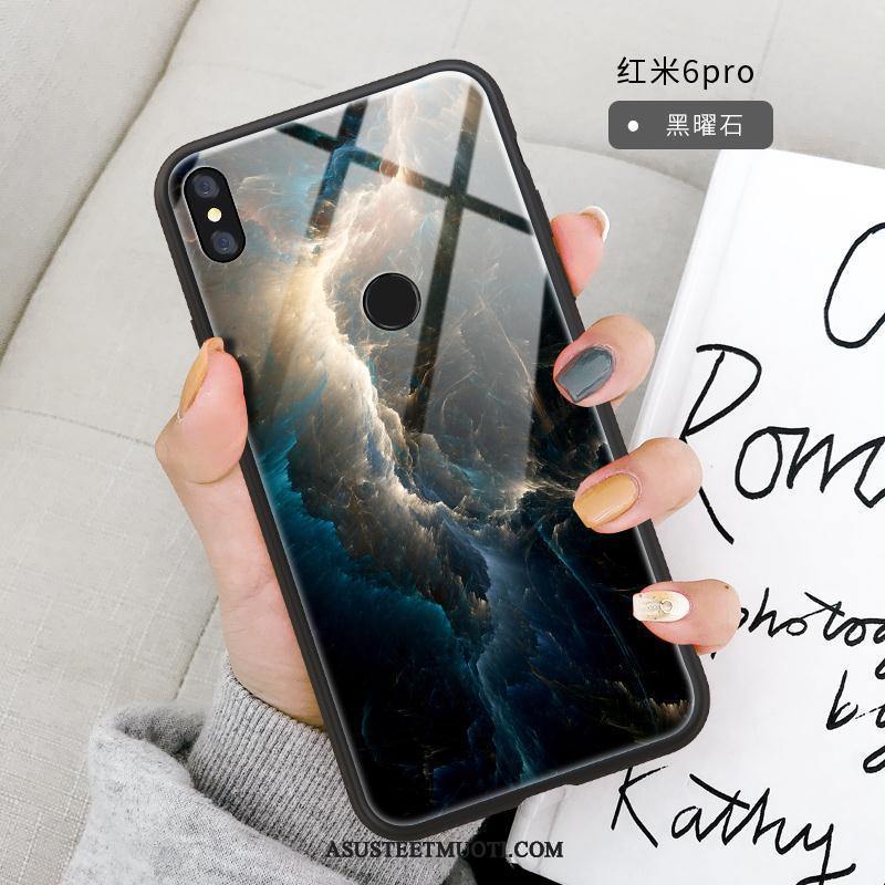 Xiaomi Redmi Note 6 Pro Kuoret Punainen Kuori Takakansi Pehmeä Neste Luova