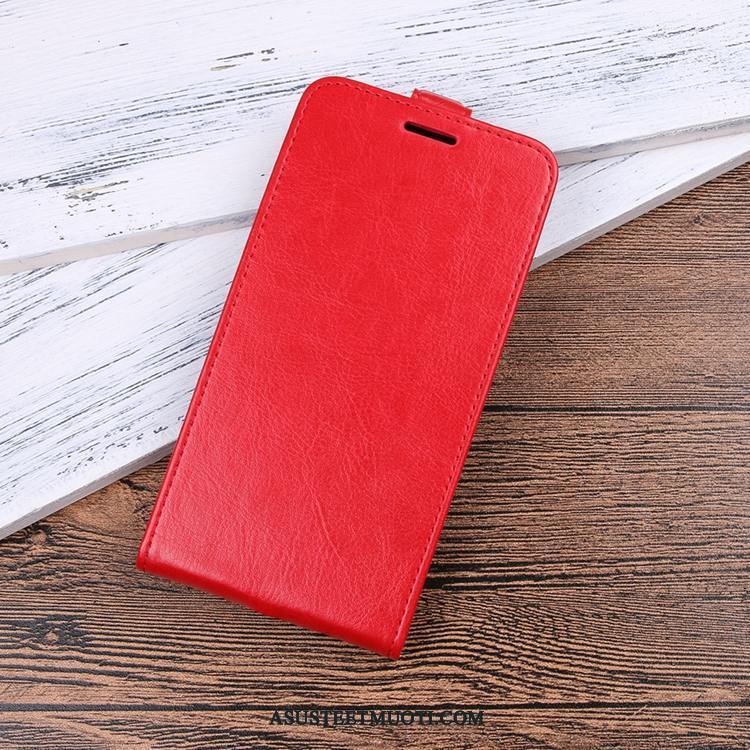 Xiaomi Redmi Note 6 Pro Kuoret Punainen Puhelimen Kuori Musta Nahkakotelo
