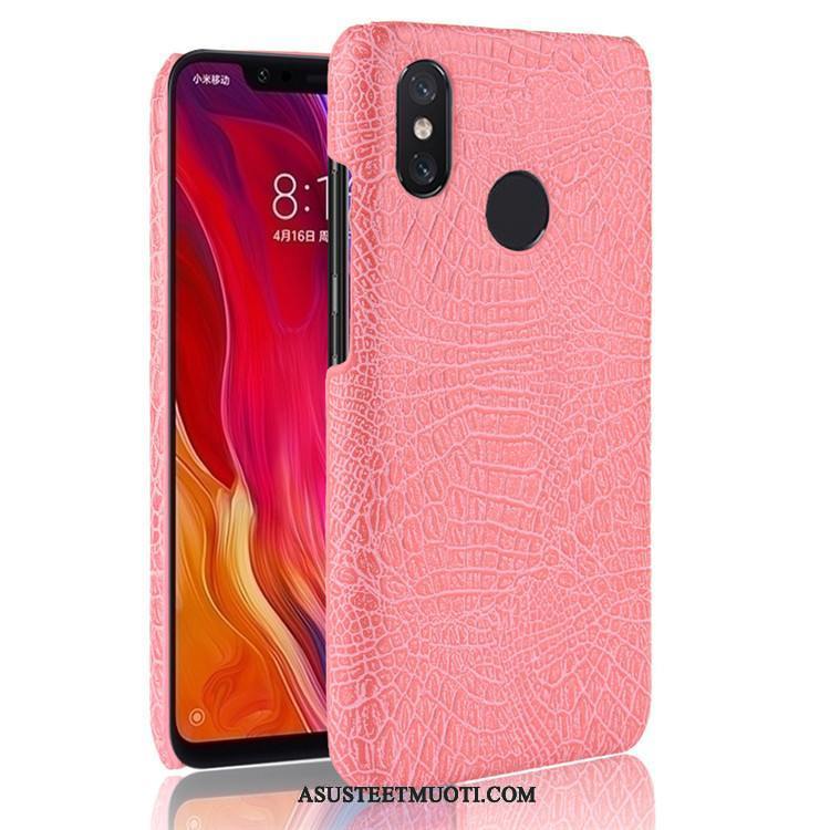 Xiaomi Redmi Note 6 Pro Kuoret Suojaus Kova Punainen Pieni Kukkakuvio