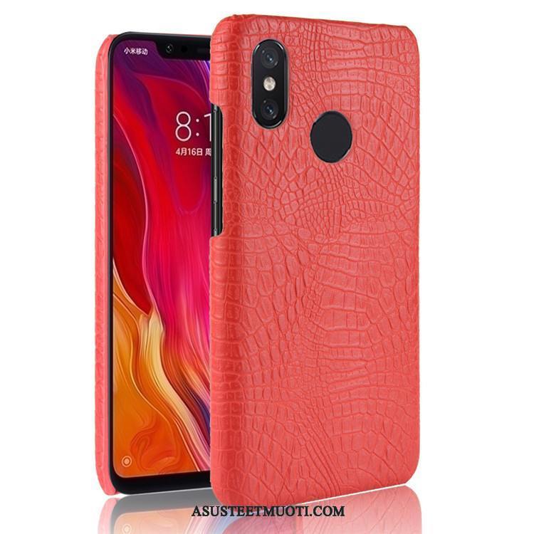 Xiaomi Redmi Note 6 Pro Kuoret Suojaus Kova Punainen Pieni Kukkakuvio