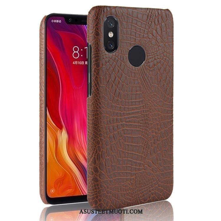 Xiaomi Redmi Note 6 Pro Kuoret Suojaus Kova Punainen Pieni Kukkakuvio