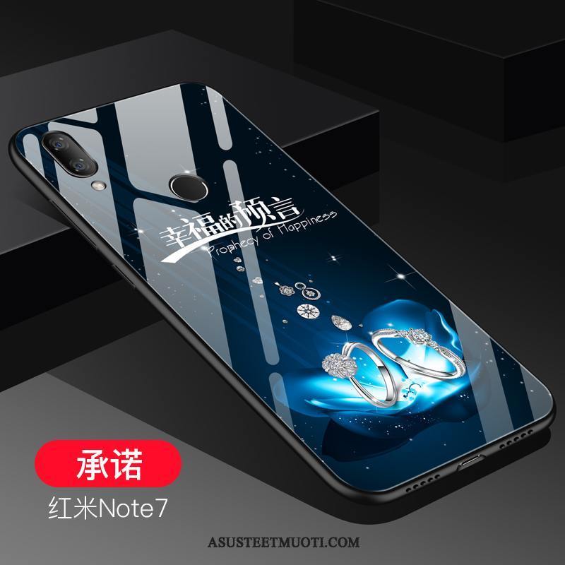 Xiaomi Redmi Note 7 Kuoret Kotelo Persoonallisuus Pieni Punainen Kuori