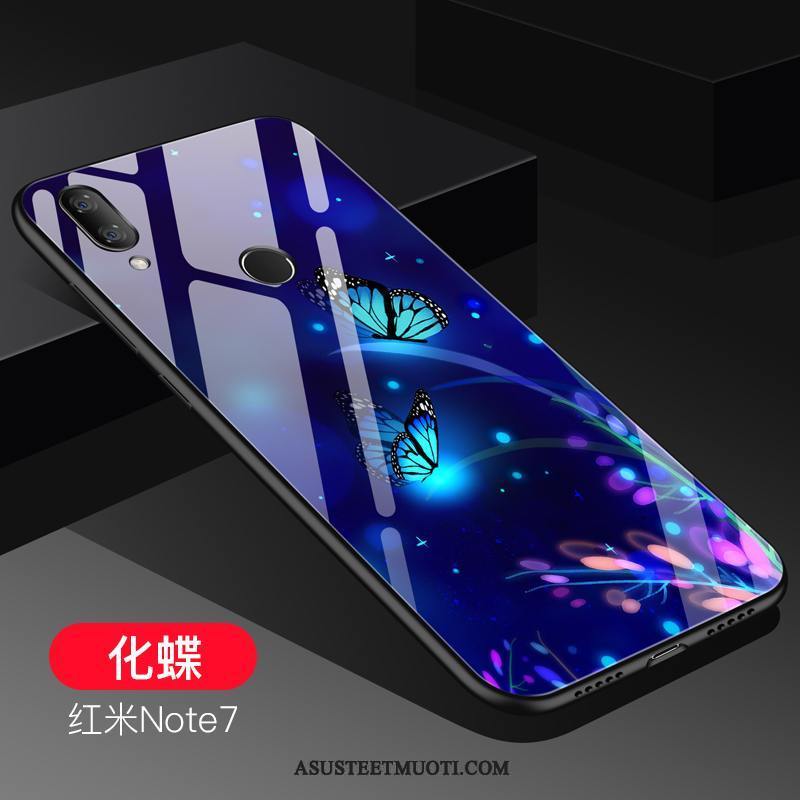 Xiaomi Redmi Note 7 Kuoret Kotelo Persoonallisuus Pieni Punainen Kuori