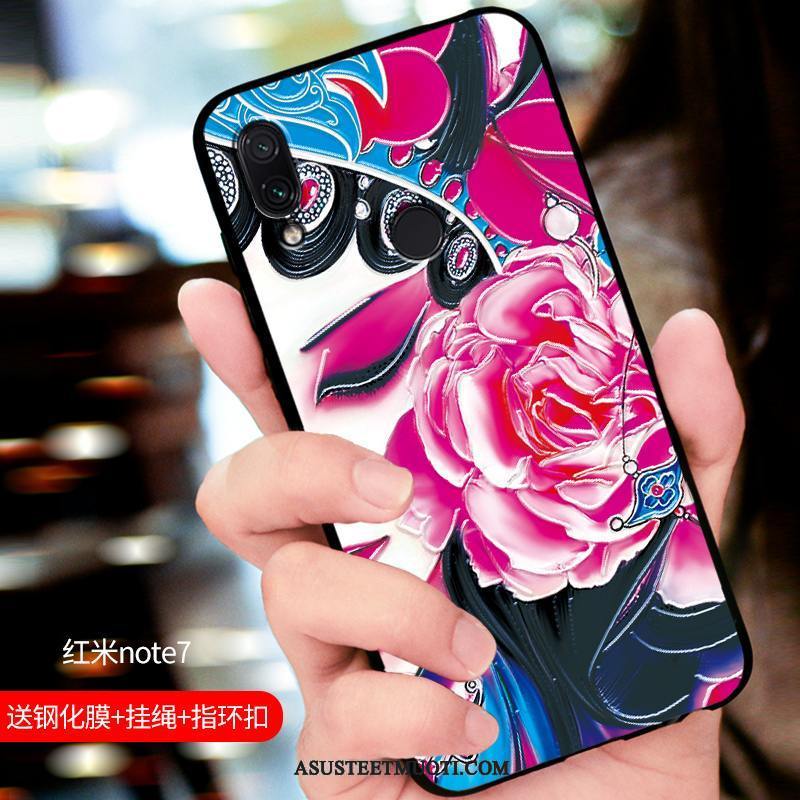 Xiaomi Redmi Note 7 Kuoret Muokata All Inclusive Uusi Murtumaton Musta