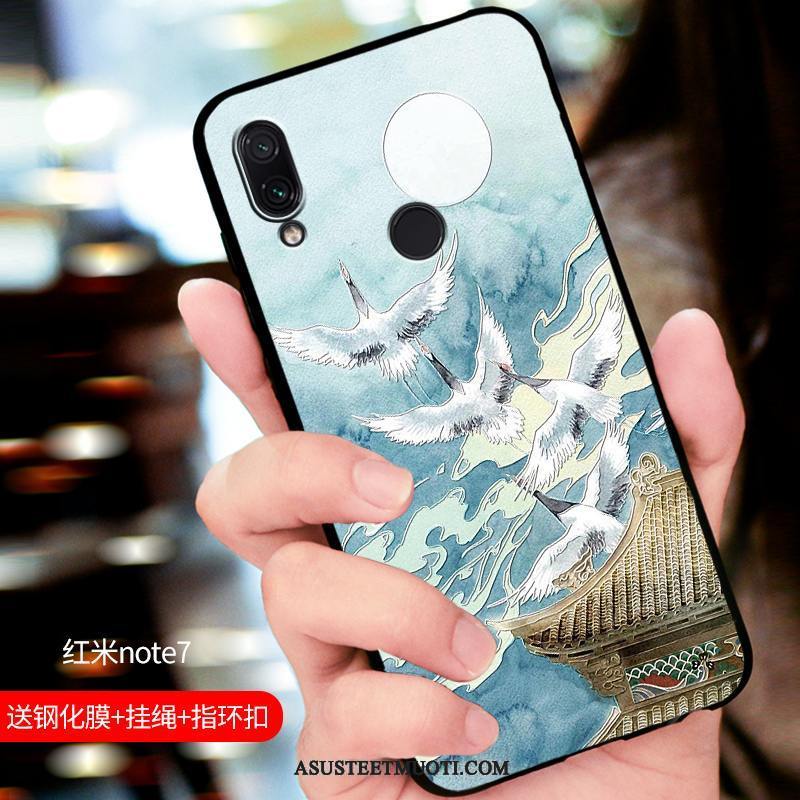 Xiaomi Redmi Note 7 Kuoret Muokata All Inclusive Uusi Murtumaton Musta