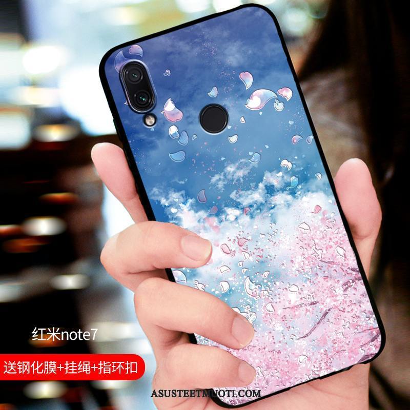 Xiaomi Redmi Note 7 Kuoret Muokata All Inclusive Uusi Murtumaton Musta