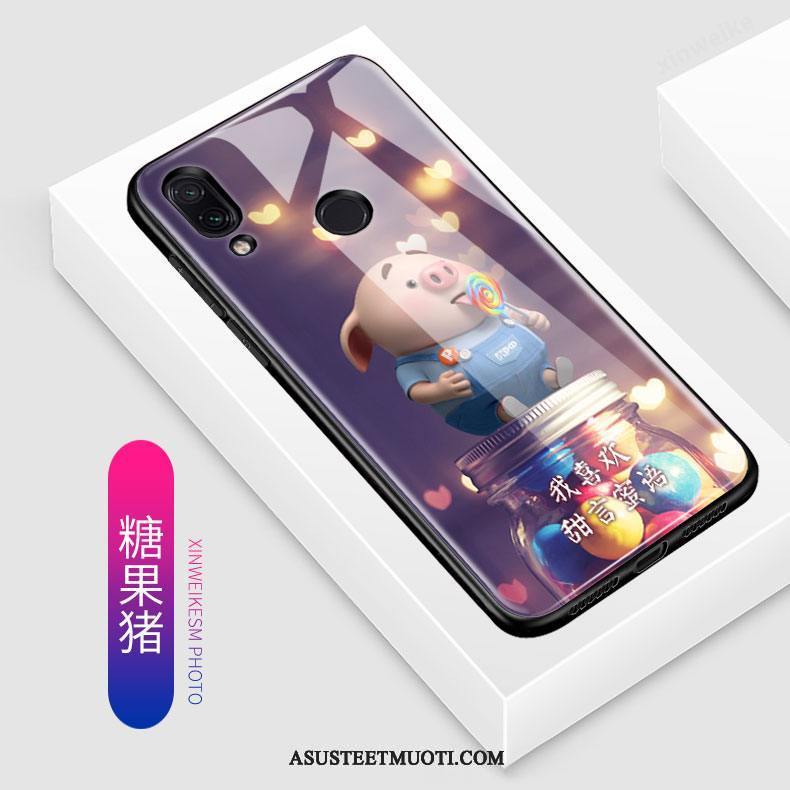 Xiaomi Redmi Note 7 Kuoret Punainen Suojaus Harmaa Luova Sarjakuva