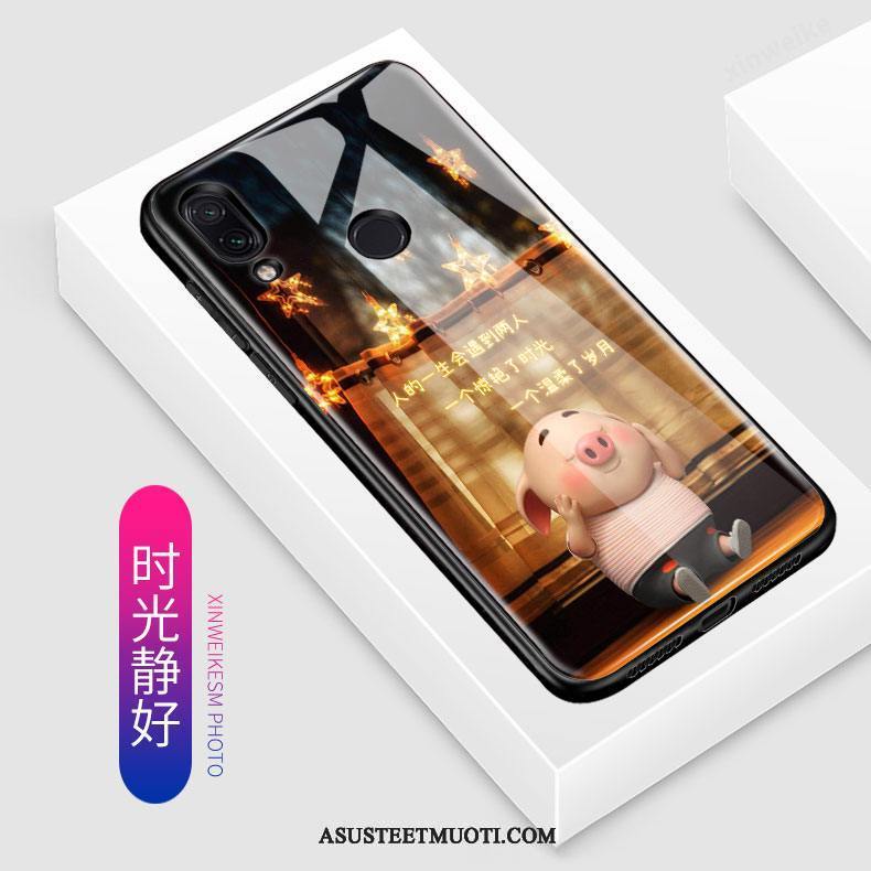 Xiaomi Redmi Note 7 Kuoret Punainen Suojaus Harmaa Luova Sarjakuva