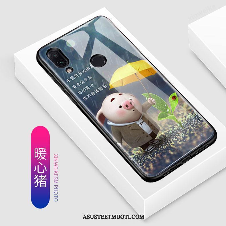 Xiaomi Redmi Note 7 Kuoret Punainen Suojaus Harmaa Luova Sarjakuva