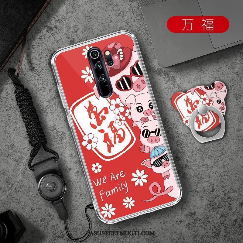 Xiaomi Redmi Note 8 Pro Kuoret Murtumaton Trendi Kuori Pehmeä Neste Punainen