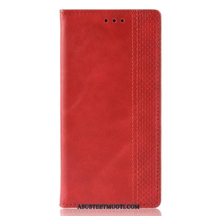 Xiaomi Redmi Note 8 Pro Kuori Kuoret Musta Kukkakuvio Nahka Kortti Magneettinen