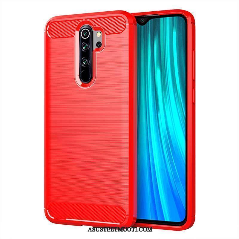 Xiaomi Redmi Note 8 Pro Kuori Kuoret Suupaltti Pehmeä Neste Suojaus Hengittävä Punainen