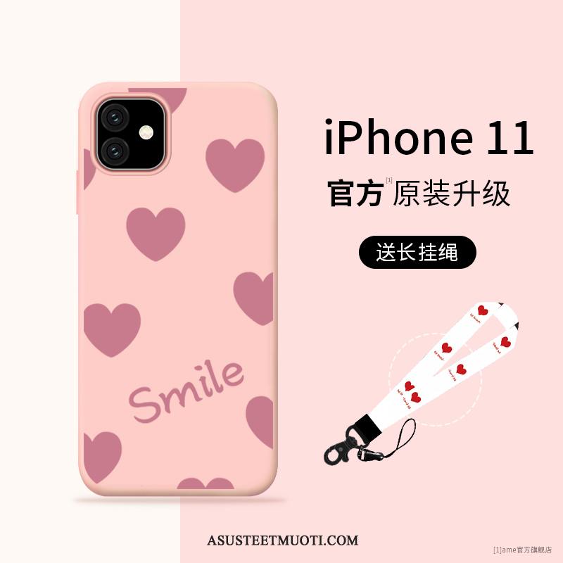 iPhone 11 Kuoret Kuori Violetti Silikoni Net Red Kotelo