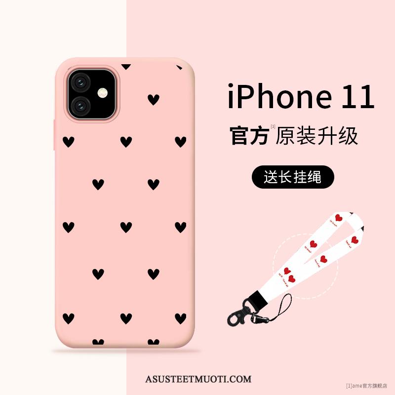 iPhone 11 Kuoret Kuori Violetti Silikoni Net Red Kotelo