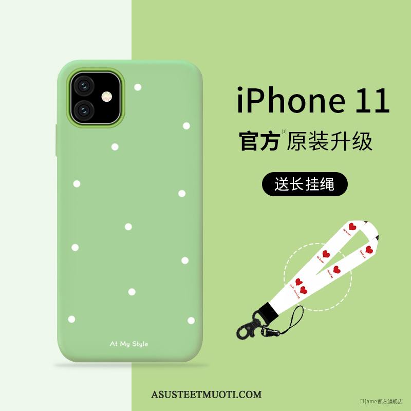 iPhone 11 Kuoret Kuori Violetti Silikoni Net Red Kotelo