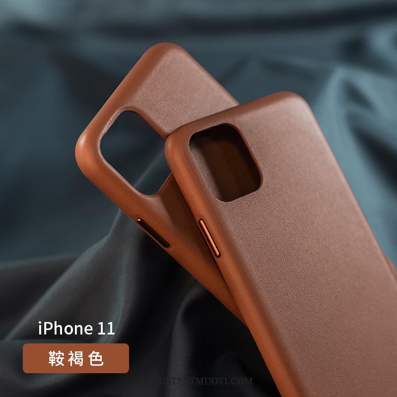 iPhone 11 Kuoret Puhelimen Net Red Luova Ylellisyys Aito Nahka