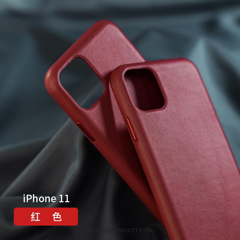 iPhone 11 Kuoret Puhelimen Net Red Luova Ylellisyys Aito Nahka
