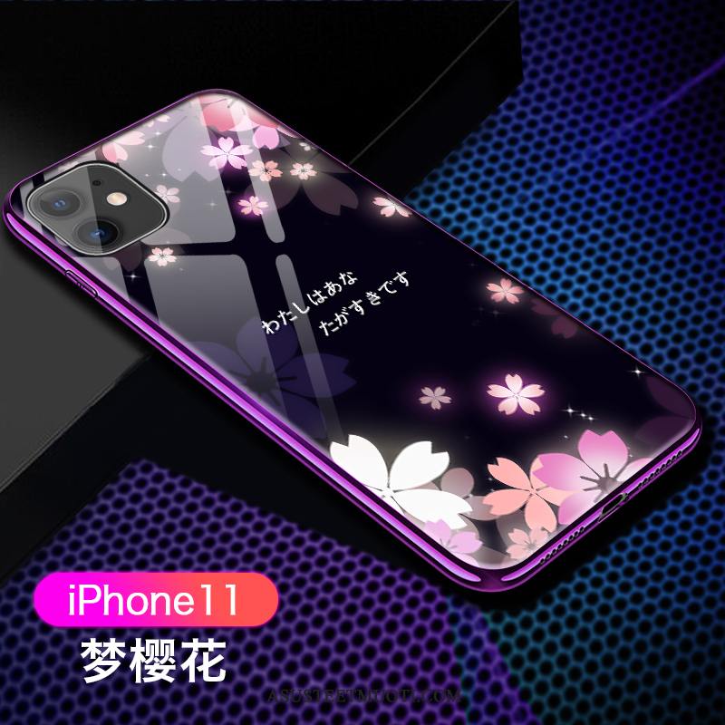 iPhone 11 Kuoret Uusi Läpinäkyvä Lasi Ohut Violetti