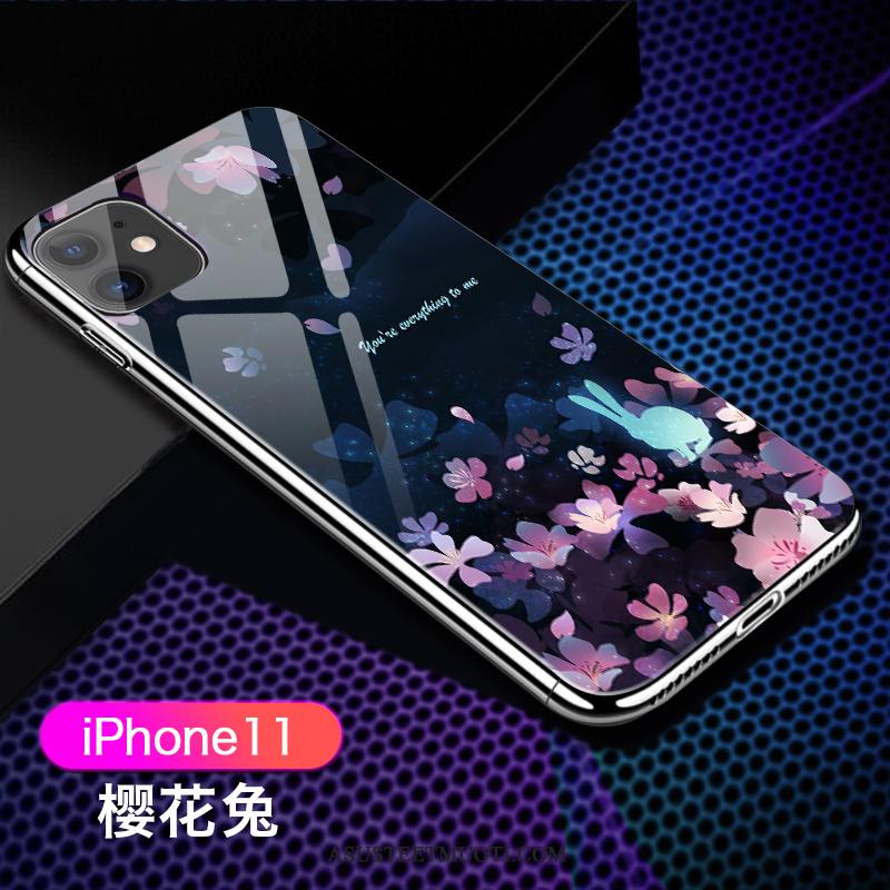 iPhone 11 Kuoret Uusi Läpinäkyvä Lasi Ohut Violetti