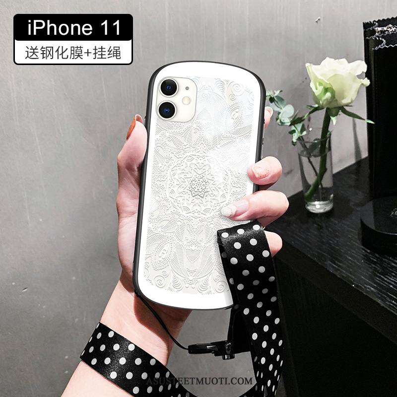 iPhone 11 Kuori Kuoret Lasi Valkoinen Kotelo Uusi Murtumaton