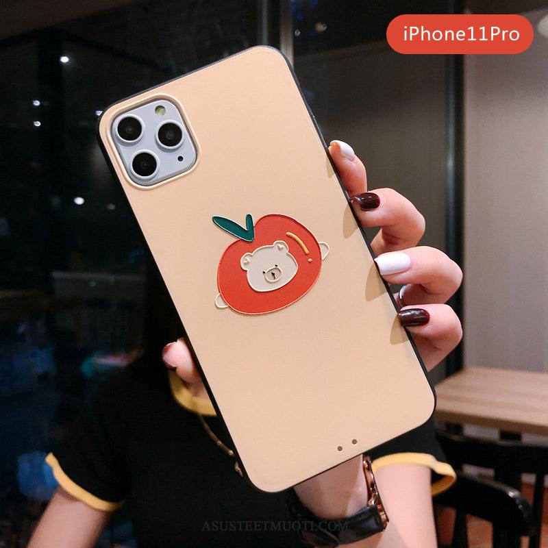 iPhone 11 Pro Kuoret Ihana Pesty Suede Net Red All Inclusive Sarjakuva